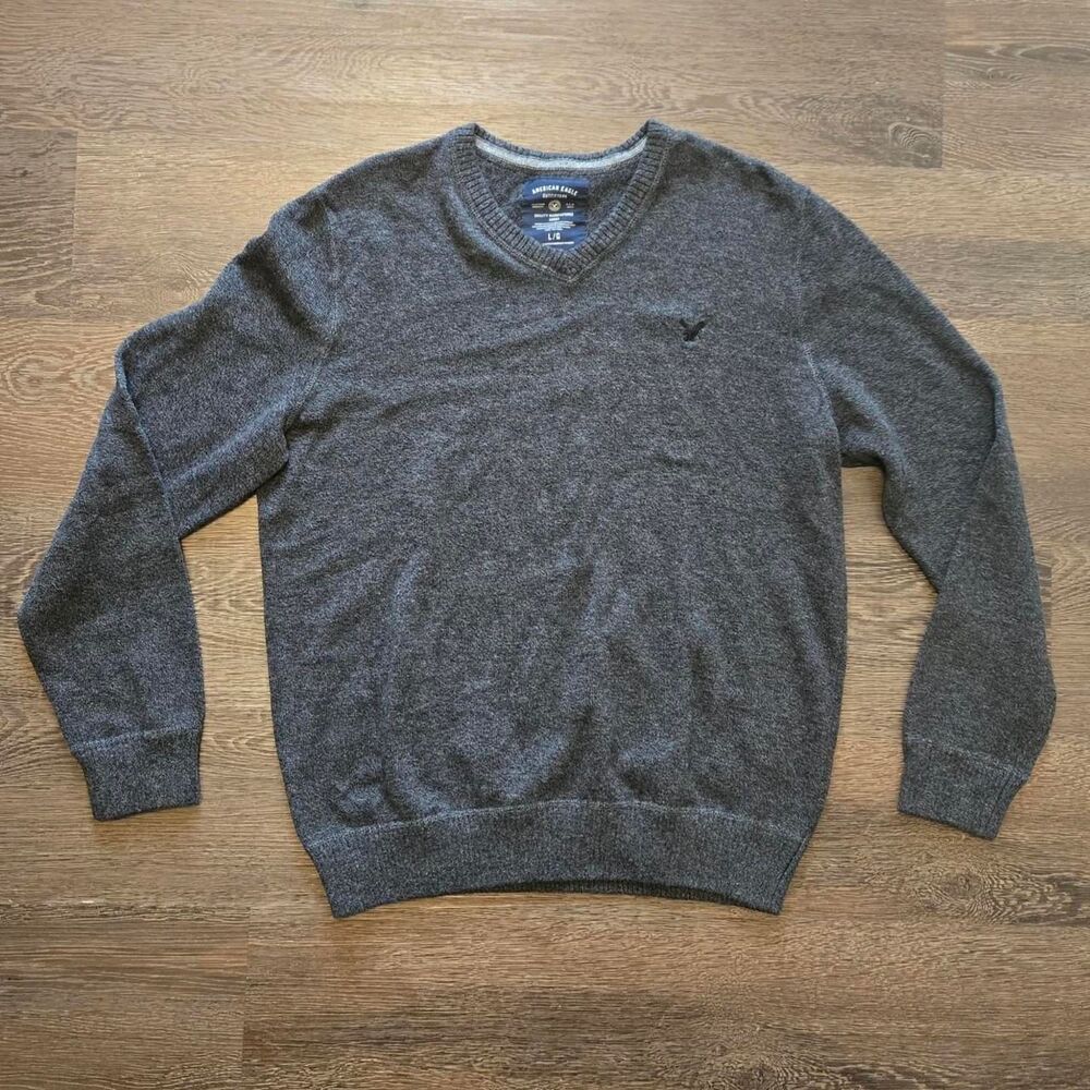 American-eagle Men's Grey Jumper